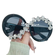 Crystal Round Sunglasses