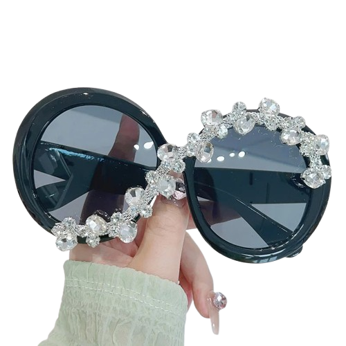 Crystal Round Sunglasses