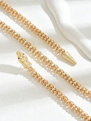 Snake Chain Earrings & Necklace Set