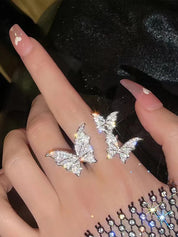 Adjustable Butterfly Ring – Oversized Design