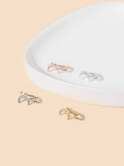 Set of 4 Crescent Moon Nose Studs