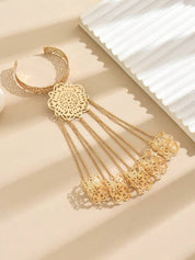 Rose-Link Metal Bracelet