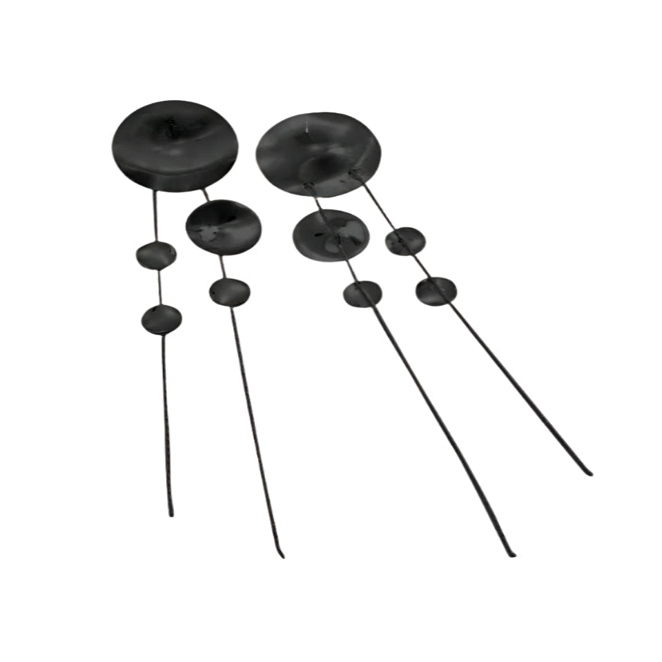 Long Round Fringe Earrings