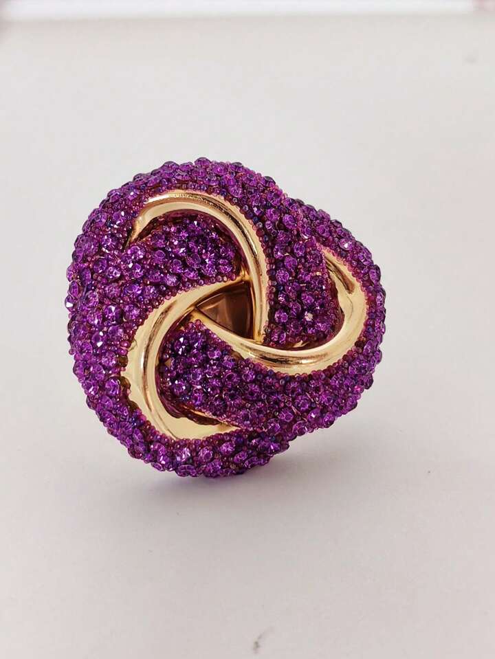 3D Metallic Flower Ring