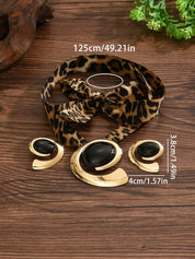 Piece Leopard & Gold Set