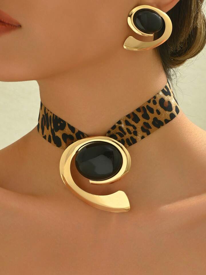 Piece Leopard & Gold Set