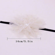 Elegant Flower & Feather Pendant Necklace with Pearl
