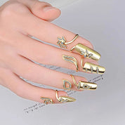 Crystal Flower Nail Ring