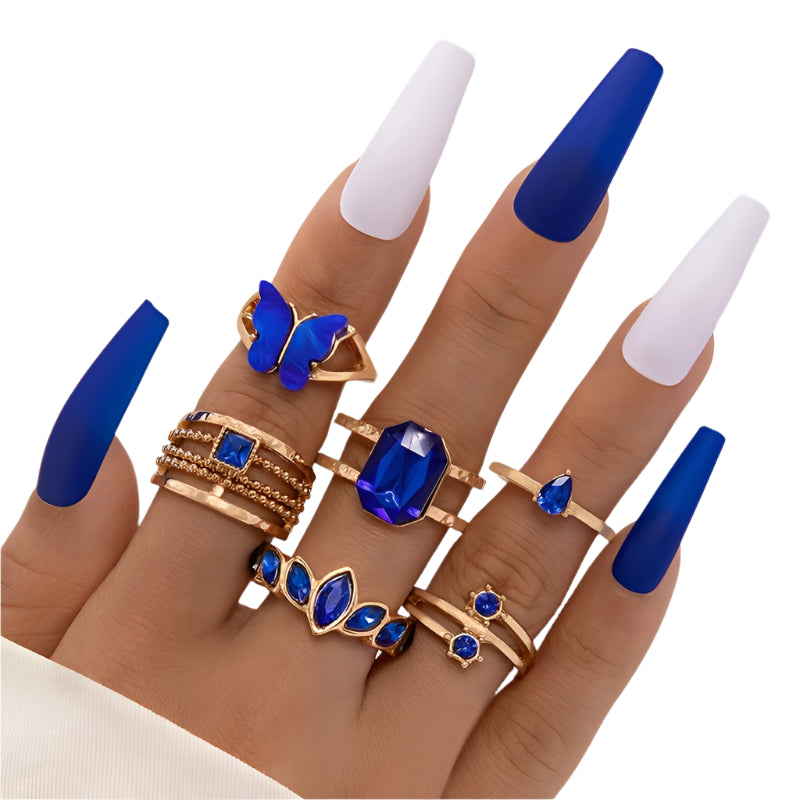 Elegant 6-Piece Ring Set