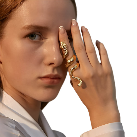 Georgina Sterling Silver 925 Snake Ring – Large Design