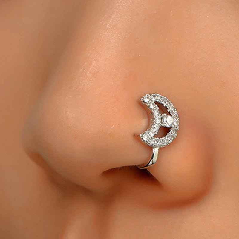 Spiral Fake Nose Ring – Stylish Clip-On Design