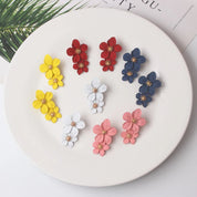 Double-Layer Floral Earrings