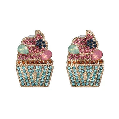 44-Color Rhinestone Drop Earrings