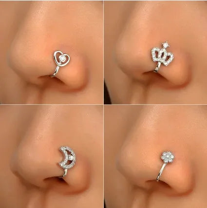 Spiral Fake Nose Ring – Stylish Clip-On Design