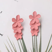 Double-Layer Floral Earrings