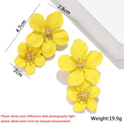 Double-Layer Floral Earrings