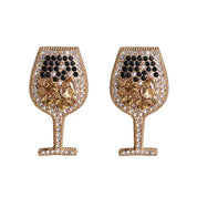 44-Color Rhinestone Drop Earrings