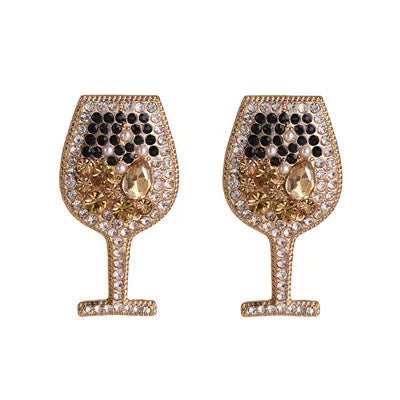 44-Color Rhinestone Drop Earrings