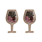 44-Color Rhinestone Drop Earrings
