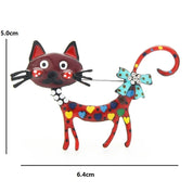 Elegant Cat-Shaped Brooch Pin by Georgina