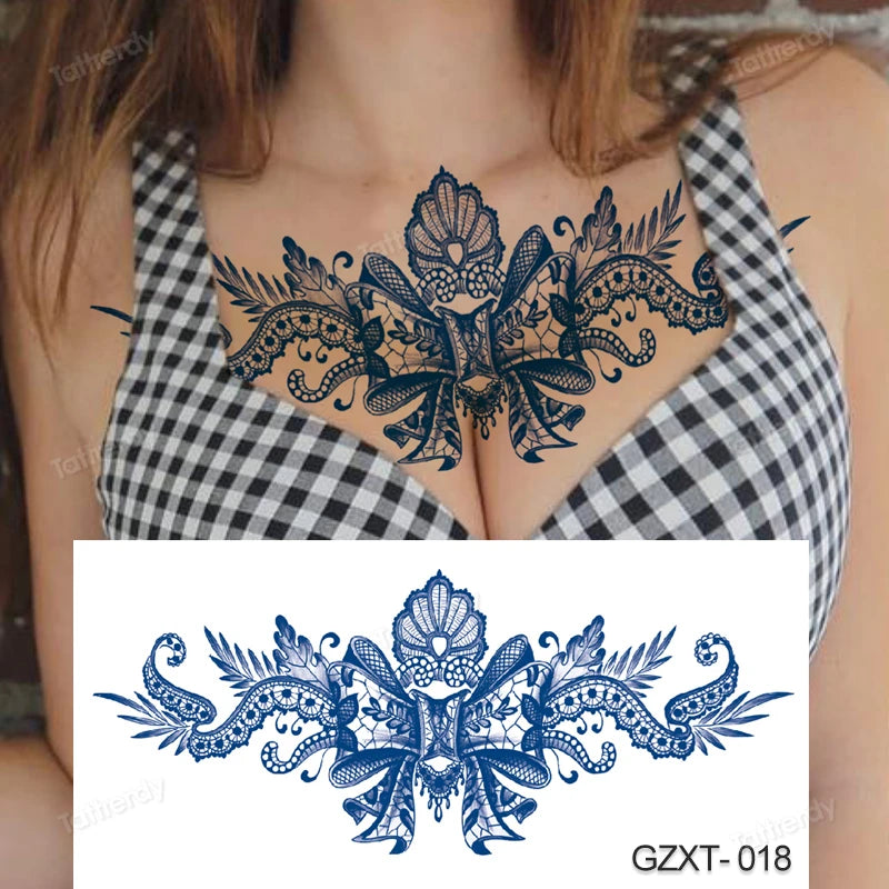 Temporary Chest Tattoo