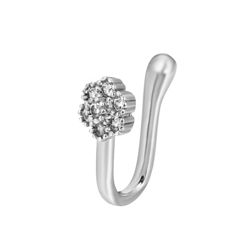 Spiral Fake Nose Ring – Stylish Clip-On Design