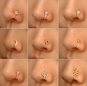 Spiral Fake Nose Ring – Stylish Clip-On Design
