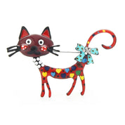 Elegant Cat-Shaped Brooch Pin by Georgina