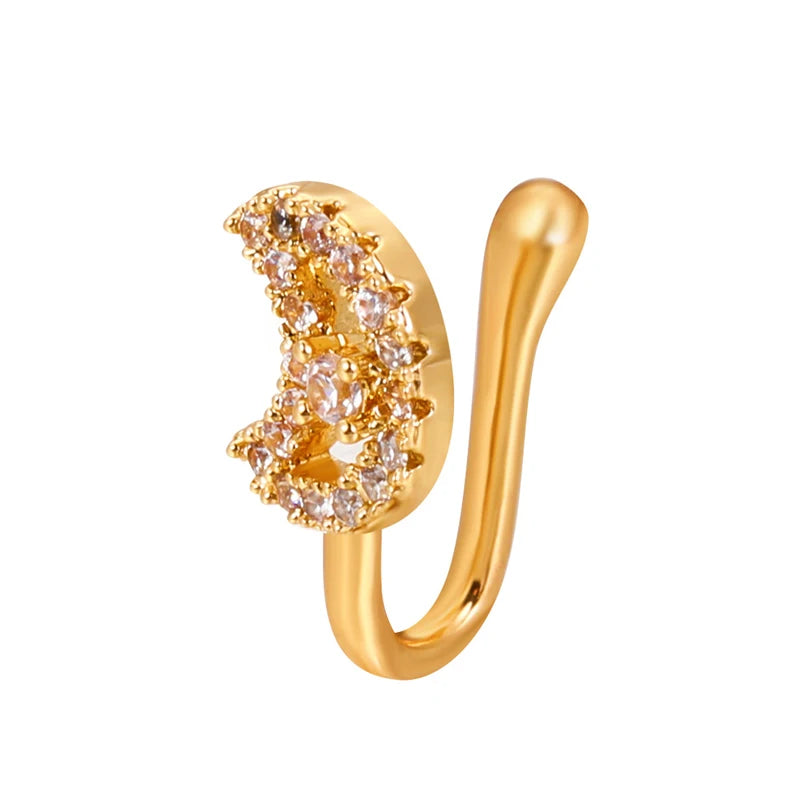 Spiral Fake Nose Ring – Stylish Clip-On Design