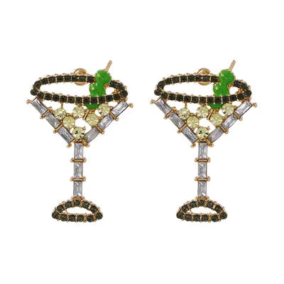 44-Color Rhinestone Drop Earrings