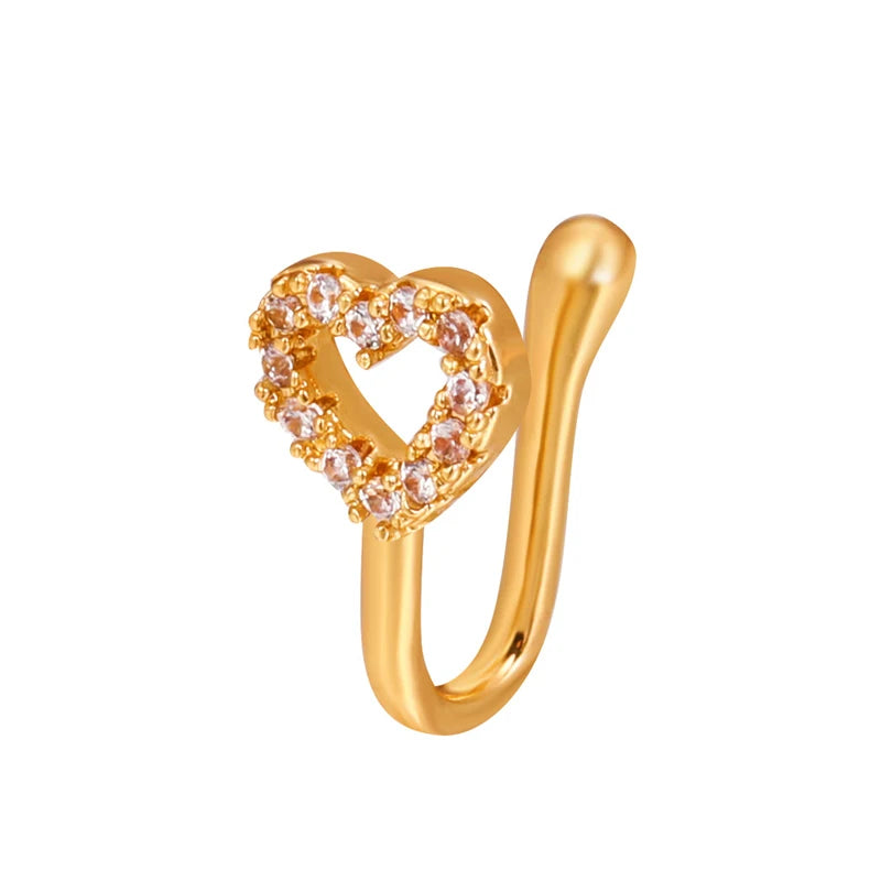 Spiral Fake Nose Ring – Stylish Clip-On Design