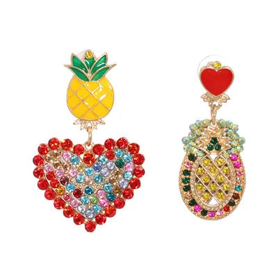 44-Color Rhinestone Drop Earrings