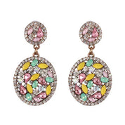 44-Color Rhinestone Drop Earrings
