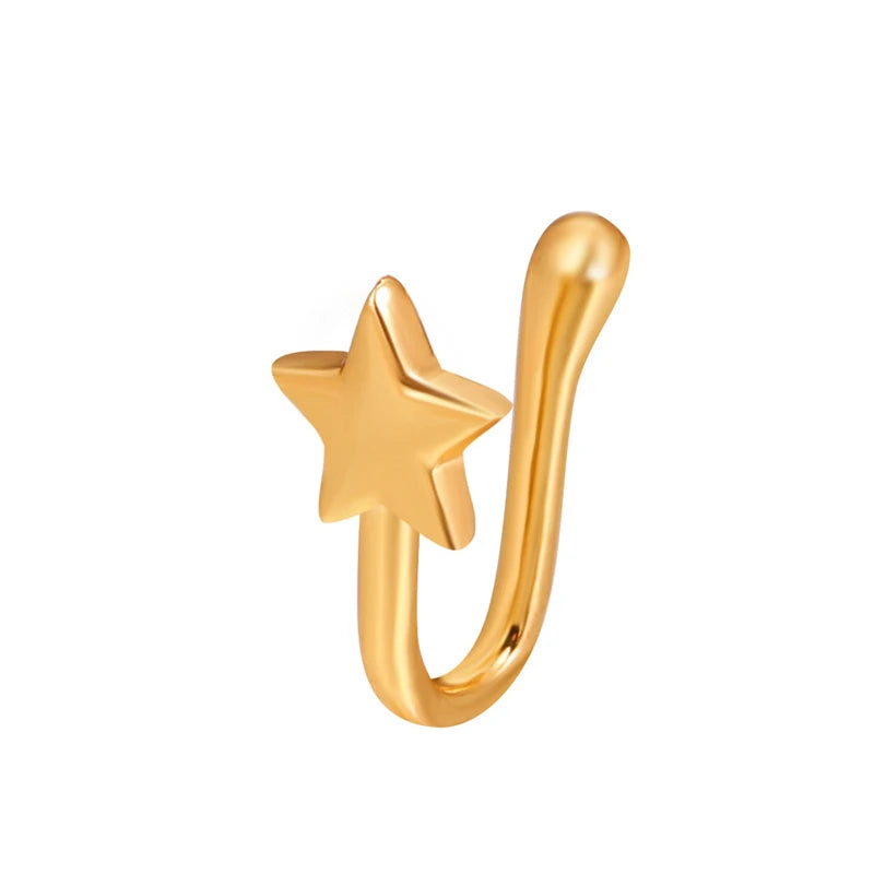 Spiral Fake Nose Ring – Stylish Clip-On Design