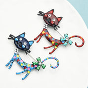 Elegant Cat-Shaped Brooch Pin by Georgina