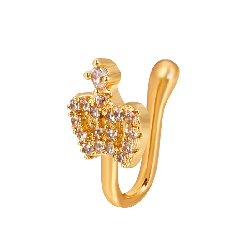 Spiral Fake Nose Ring – Stylish Clip-On Design