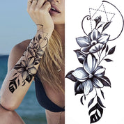 Temporary Peony Flower Tattoo