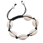 Handwoven Shell Charm Bracelet