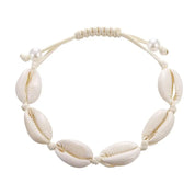 Handwoven Shell Charm Bracelet