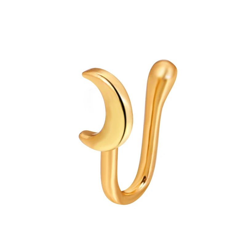 Spiral Fake Nose Ring – Stylish Clip-On Design