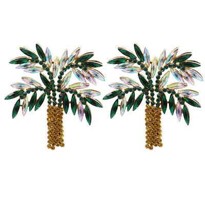 44-Color Rhinestone Drop Earrings