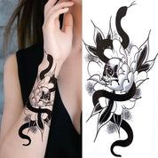 Temporary Peony Flower Tattoo