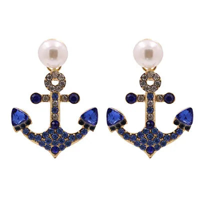 44-Color Rhinestone Drop Earrings
