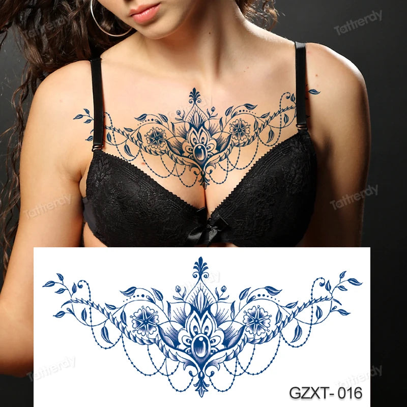 Temporary Chest Tattoo