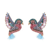 44-Color Rhinestone Drop Earrings