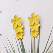 Double-Layer Floral Earrings