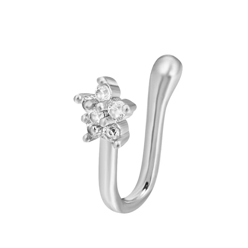Spiral Fake Nose Ring – Stylish Clip-On Design