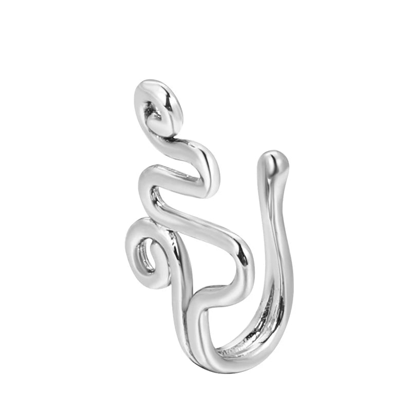 Spiral Fake Nose Ring – Stylish Clip-On Design