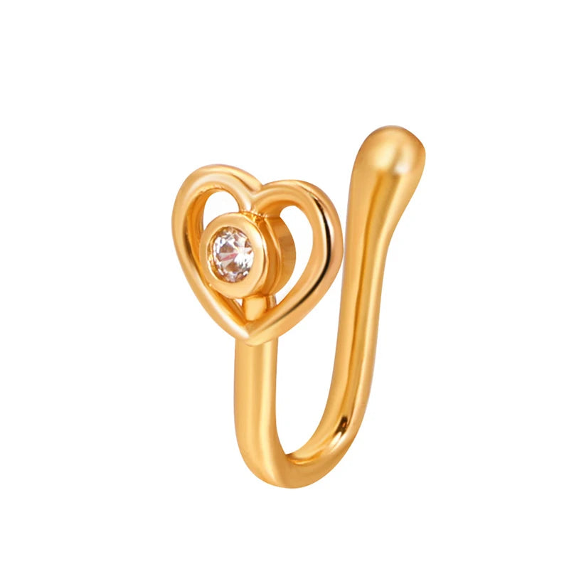 Spiral Fake Nose Ring – Stylish Clip-On Design