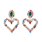 44-Color Rhinestone Drop Earrings